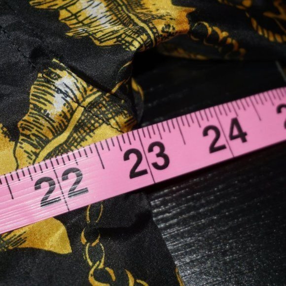 Vintage 80s Silk Nautical Shell Chain Bomber Jacket - Picture 7 of 8